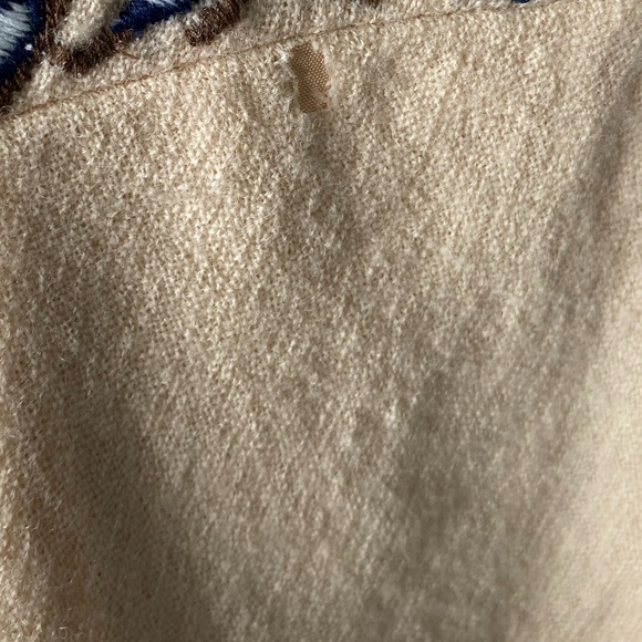 NWT• Korvilas Yulia for Anthropologie Embroidered Boho Mini Dress Cream Blue 2P - Picture 14 of 16